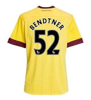 2010-11 Arsenal Nike Away Shirt (Bendtner 52) - Kids