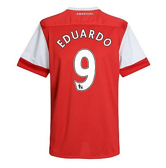 2010-11 Arsenal Nike Short Sleeve Home Shirt (Eduardo 9) - Kids