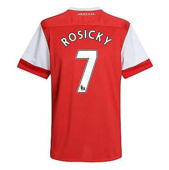 2010-11 Arsenal Nike Short Sleeve Home Shirt (Rosicky 7) - Kids