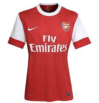 2010-11 Arsenal Home Nike Womens Football Shirt