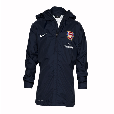 2010-11 Arsenal Nike Rainjacket (Navy) - Kids