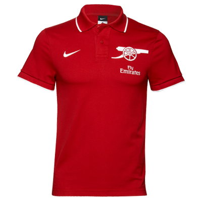 2010-11 Arsenal Nike Travel Polo Shirt (Red) - Kids