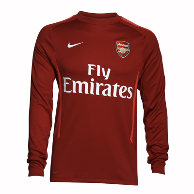 2010-11 Arsenal Nike Training Sweat (Red)