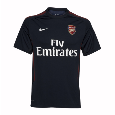 2010-11 Arsenal Nike Training Shirt (Black) - Kids