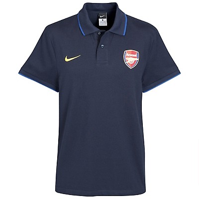 2010-11 Arsenal Nike Travel Polo Shirt (Black)