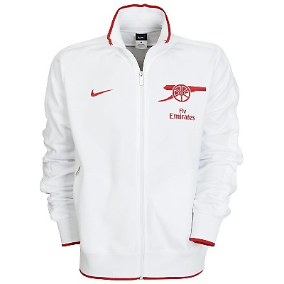 2010-11 Arsenal Nike N98 Track Jacket (White)