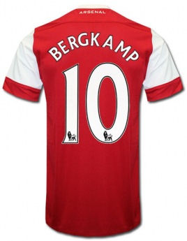 2010-11 Arsenal Nike Short Sleeve Home Shirt (Bergkamp 10)